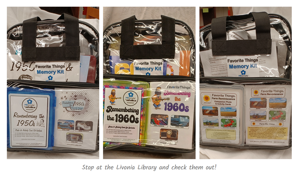 Friends of the Livonia Library bring new memory kit offerings! MEternally