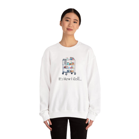 It's How I Roll Activity Cart - Unisex Heavy Blend™ Crewneck Sweatshirt