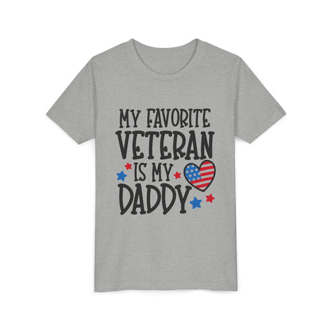 My Favorite Veteran is my Daddy - Youth Short Sleeve Tee