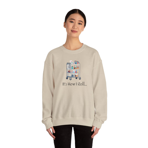 It's How I Roll Activity Cart - Unisex Heavy Blend™ Crewneck Sweatshirt