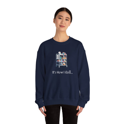 It's How I Roll Activity Cart - Unisex Heavy Blend™ Crewneck Sweatshirt