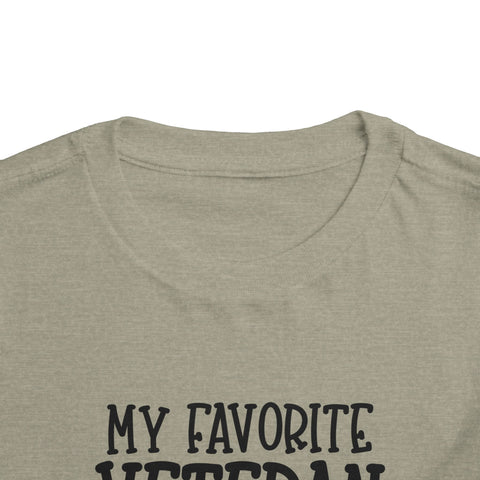 My Favorite Veteran is My Great Grandma - Toddler Short Sleeve Tee