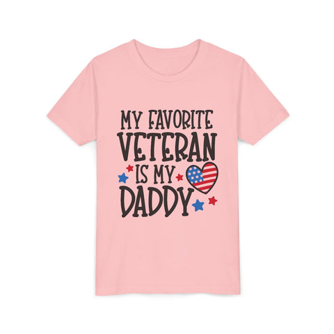 My Favorite Veteran is my Daddy - Youth Short Sleeve Tee