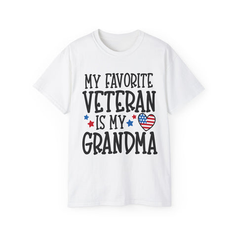 My Favorite Veteran is My Grandma - Unisex Adult T-Shirt