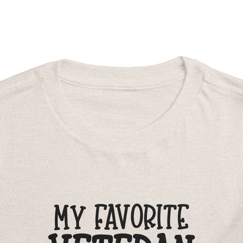 My Favorite Veteran is My Great Grandma - Toddler Short Sleeve Tee