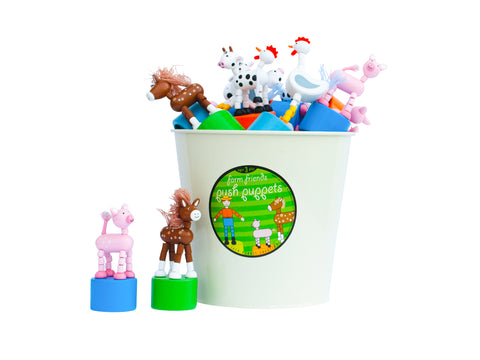 Farm Friends Push Puppets