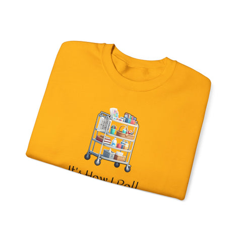 It's How I Roll Activity Cart - Unisex Heavy Blend™ Crewneck Sweatshirt