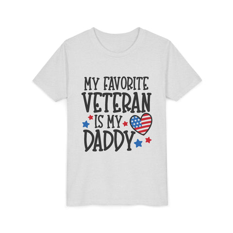 My Favorite Veteran is my Daddy - Youth Short Sleeve Tee