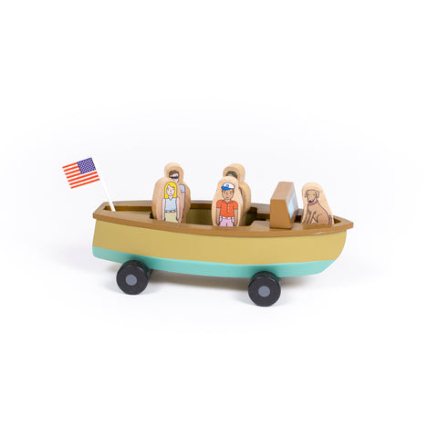 Vintage Lake Boat Magnetic Skiff