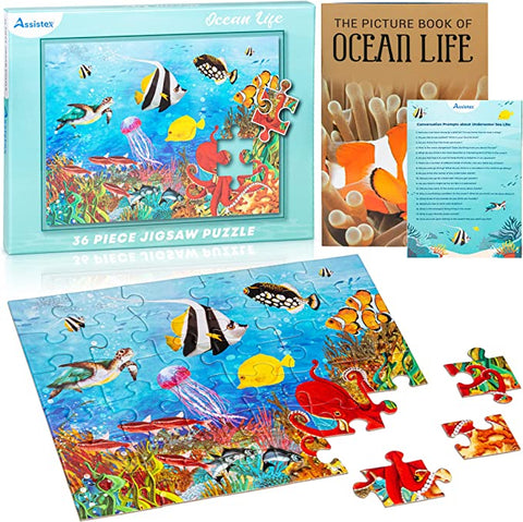 Assistex Dementia Puzzle 36 Large Pieces Jigsaw – Ocean Life