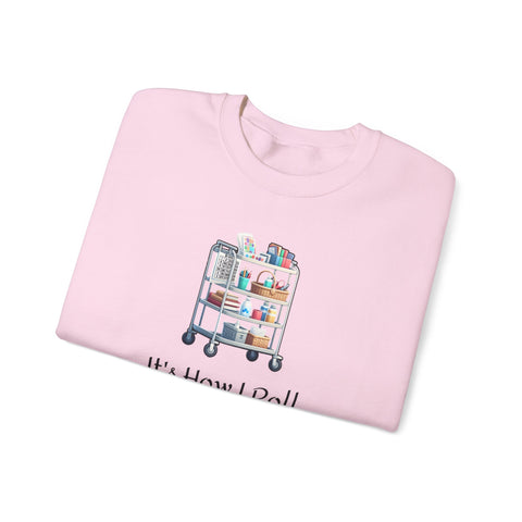 It's How I Roll Activity Cart - Unisex Heavy Blend™ Crewneck Sweatshirt