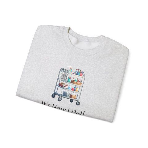 It's How I Roll Activity Cart - Unisex Heavy Blend™ Crewneck Sweatshirt