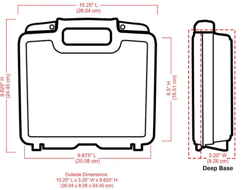 10 inch Quick View™ Carrying Case-DEEP BASE