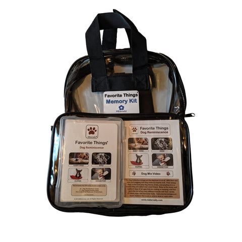 Library/Facility BACKPACK - Dogs DVD & Photo/Activity Cards Kit with French Bulldog Puppet