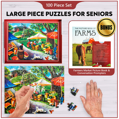 Assistex Dementia Puzzle 100 Large Pieces Jigsaw – Farmer's Market