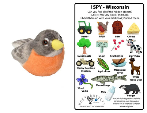 State Busy Bottle and Audubon State Bird with Sound