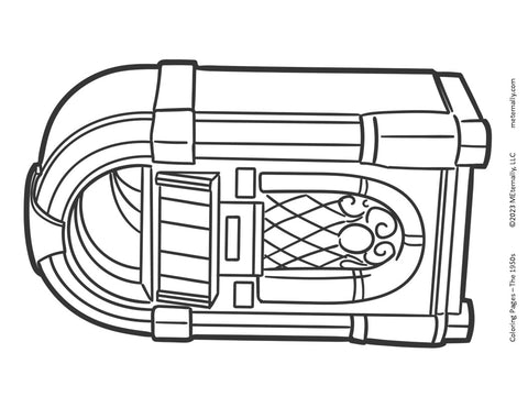 Digital Download - 1950s Coloring Pages