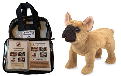 Library/Facility BACKPACK - Dogs DVD & Photo/Activity Cards Kit with French Bulldog Puppet