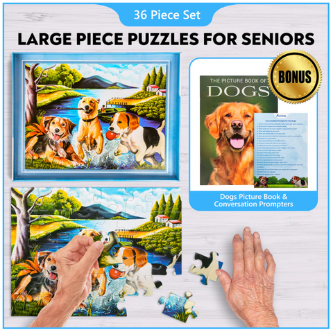 Assistex Dementia Puzzle 36 Large Pieces Jigsaw – Dog Days