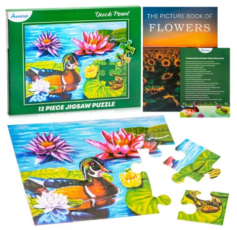 Assistex Dementia Puzzle 12 Large Pieces Jigsaw – Duck Pond