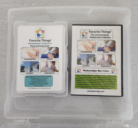 Library/Facility Pack - Reminiscence Therapy - Homemaker DVD with Photo and Activity Cards Kit