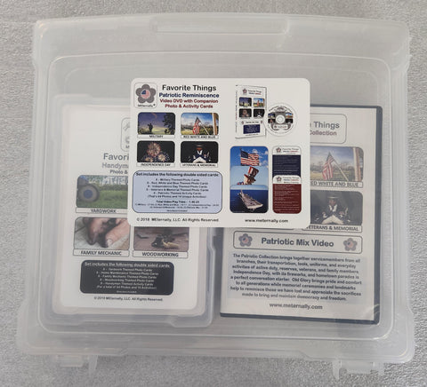 Library/Facility Pack - Reminiscence Therapy - Patriotic DVD & Photo/Activity Cards Kit