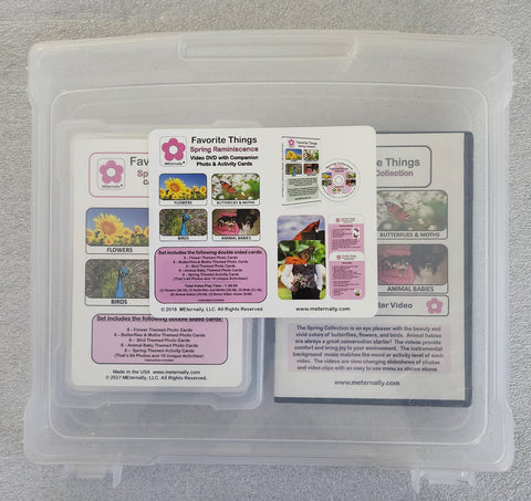 Library/Facility Pack - Reminiscence Therapy - Spring DVD & Photo/Activity Cards Kit