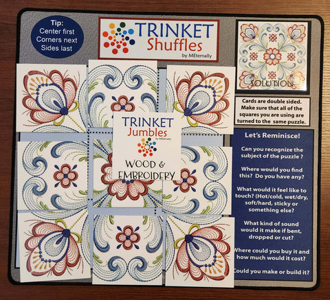 Trinket Jumbles - Wood & Embroidery Puzzle Set