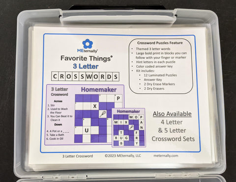 3, 4 & 5 Letter Crossword Puzzle Set