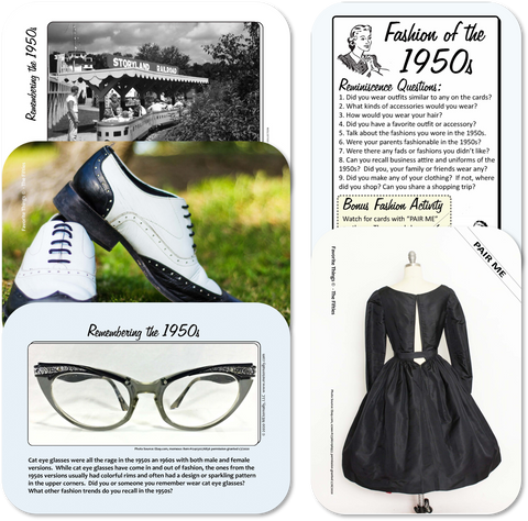 Reminiscence Therapy - The 1950s Collection Photo and Activity Cards