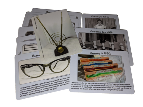 Library/Facility Pack - DELUXE Reminiscence Therapy - The 1950s DVD & Photo/Activity Cards Kit