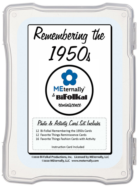 Library/Facility Pack - Reminiscence Therapy - The 1950s DVD & Photo/Activity Cards Kit