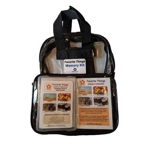 Library/Facility BACKPACK - Reminiscence Therapy - Autumn DVD & Photo/Activity Cards