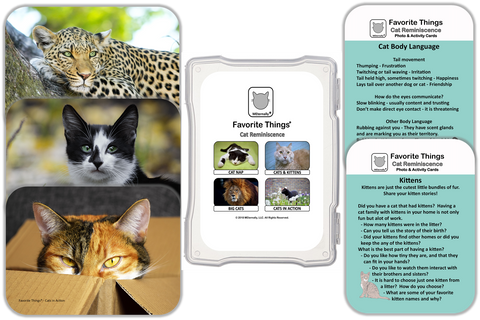 Reminiscence Therapy - Cat Collection Photo and Activity Cards