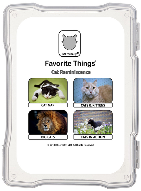 Library/Facility Zip Pack - Reminiscence Therapy - Cats DVD & Photo/Activity Cards Kit