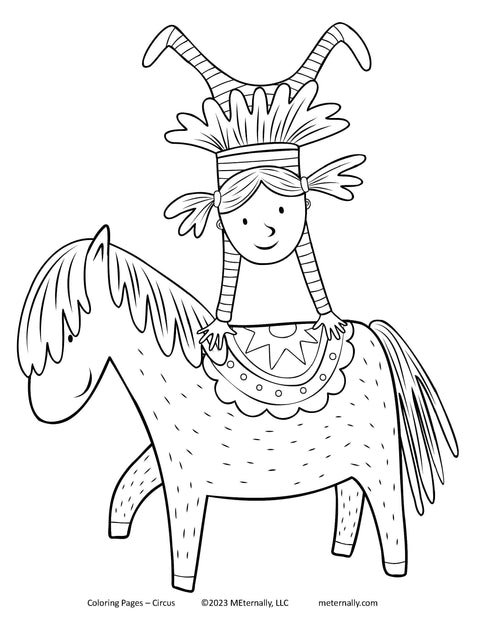 Digital Download - Circus Coloring Pages