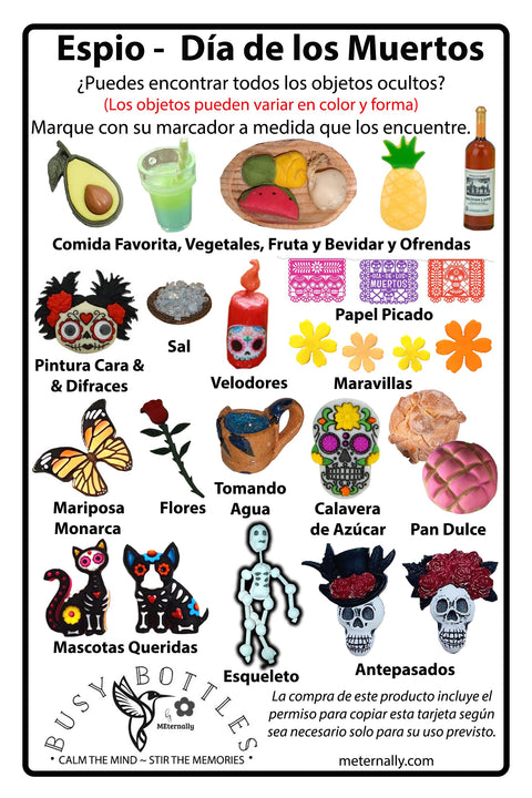 Memory Play - Day of the Dead Busy Bottle