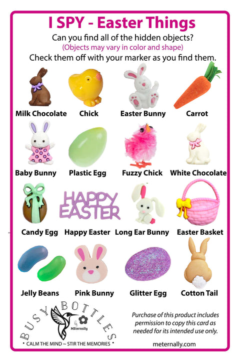 Memory Play - Easter Busy Bottle