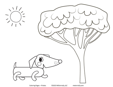 Coloring Pages - Funny Dogs