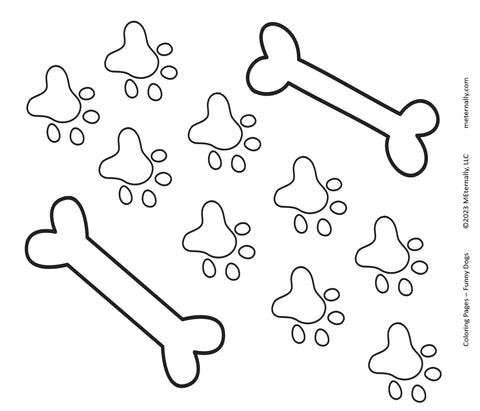 Coloring Pages - Funny Dogs