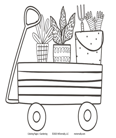 Digital Download - Gardening Coloring Pages