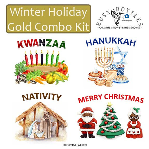 Busy Bottles Combo Kit - Winter Holidays GOLD COLLECTION