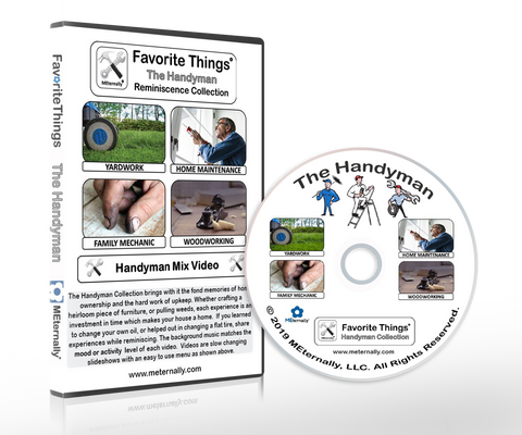 Reminiscence Therapy - Handyman DVD with Photo & Activity Cards Kit