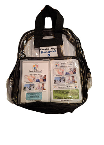 Library/Facility BACKPACK - Reminiscence Therapy - Homemaker DVD with Photo and Activity Cards Kit