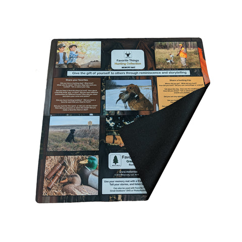 Great Outdoors Reminiscence Therapy Kit - Photo/Activity Card Kit with Four 24 x 24 Mega Memory Mats in Clear Backpack