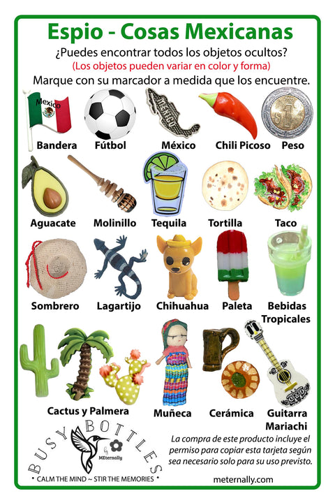Memory Play - Mexico Busy Bottle
