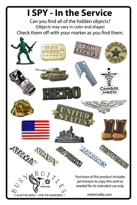 Busy Bottles Combo Kit - Patriotic & Military
