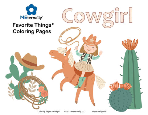 Digital Download - Cowgirl Coloring Pages
