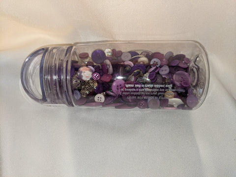 Busy Bottles - Purple Sensory Bottle (Buttons, Beads & Baubles)