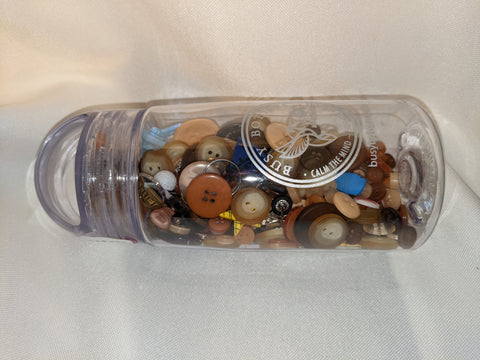 Busy Bottles - Dude Sensory Bottle (Buttons, Beads & Baubles)